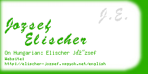 jozsef elischer business card